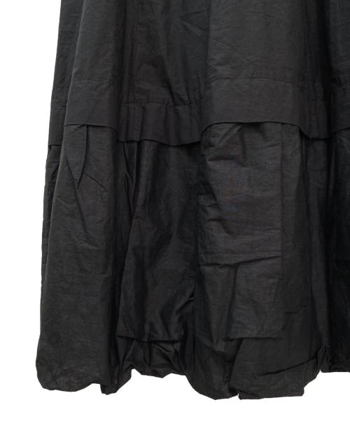 ne quittez pas（ヌキテパ）ne quittez pas (ヌキテパ) Cotton Organza & Poplin Sleeveless Balloon Dress ブラック サイズ:Mの古着・服飾アイテム
