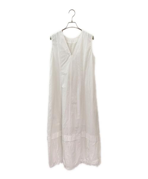 ne quittez pas（ヌキテパ）ne quittez pas (ヌキテパ) ノースリーブワンピース ホワイト サイズ:Mの古着・服飾アイテム