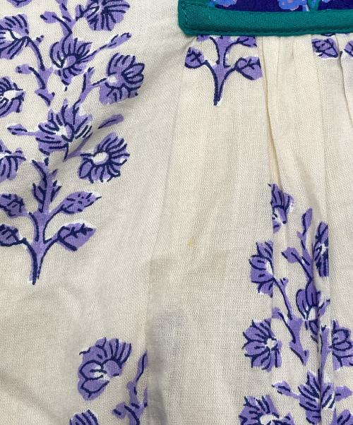 ne quittez pas（ヌキテパ）ne quittez pas (ヌキテパ) ワンピース　Cotton Voile Ethnic Combination Print Gather Dress エクリュ サイズ:Sの古着・服飾アイテム