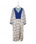 ne quittez pas（ヌキテパ）の古着「ワンピース　Cotton Voile Ethnic Combination Print Gather Dress」｜エクリュ