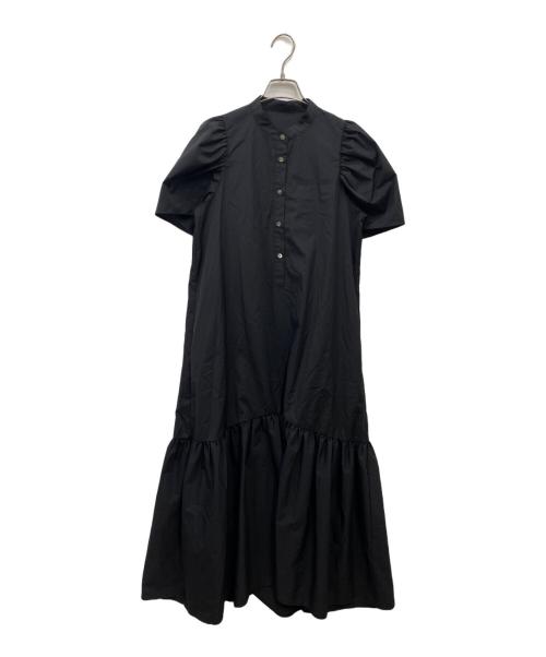#Newans（ハッシュニュアンス）#Newans (ハッシュニュアンス) フレアヘムシャツワンピース ブラック サイズ:1の古着・服飾アイテム