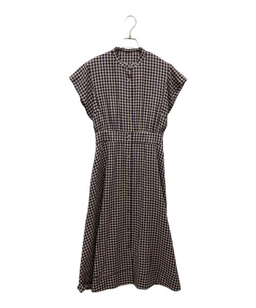 KUMIKYOKU（クミキョク）KUMIKYOKU (クミキョク) ニューリヨセルシャーティング ワンピース ネイビー サイズ:3の古着・服飾アイテム