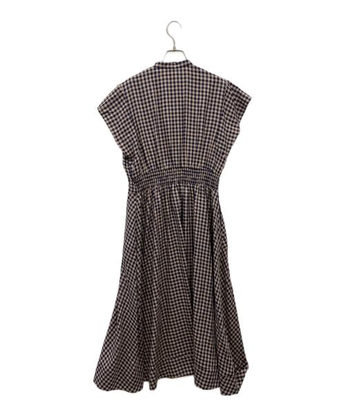 KUMIKYOKU（クミキョク）KUMIKYOKU (クミキョク) ニューリヨセルシャーティング ワンピース ネイビー サイズ:3の古着・服飾アイテム