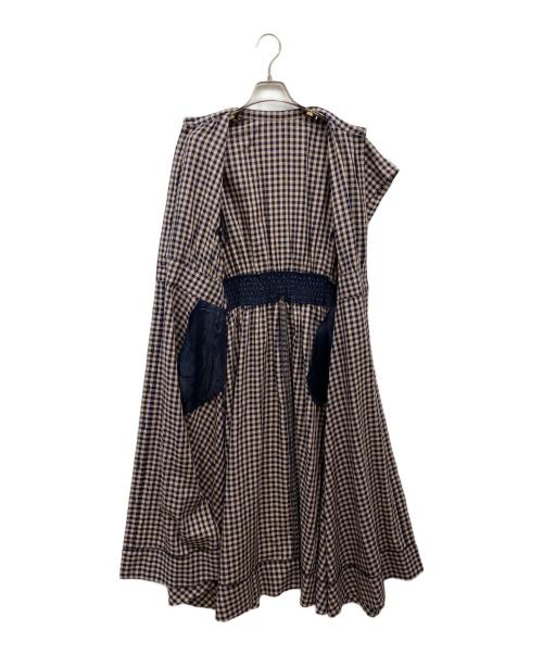 KUMIKYOKU（クミキョク）KUMIKYOKU (クミキョク) ニューリヨセルシャーティング ワンピース ネイビー サイズ:3の古着・服飾アイテム