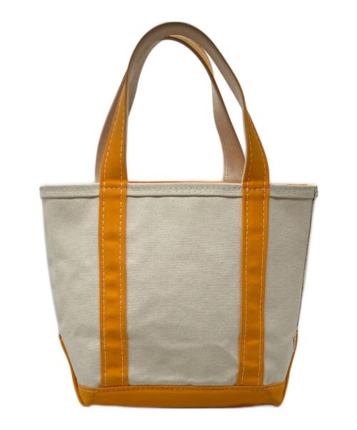 L.L.Bean（エルエルビーン）L.L.Bean (エルエルビーン) トートバッグ ホワイト×オレンジの古着・服飾アイテム