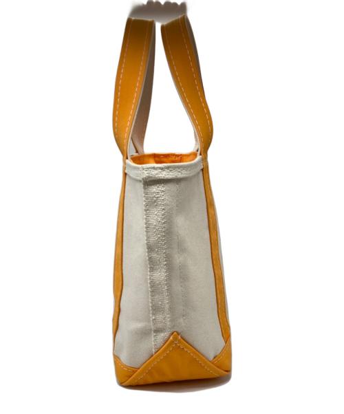 L.L.Bean（エルエルビーン）L.L.Bean (エルエルビーン) トートバッグ ホワイト×オレンジの古着・服飾アイテム