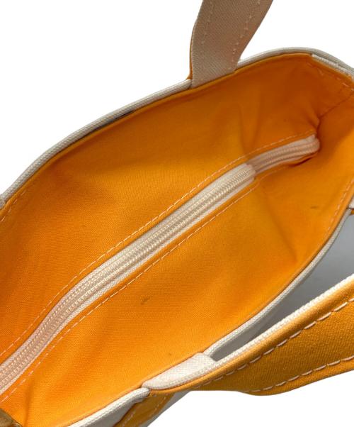 L.L.Bean（エルエルビーン）L.L.Bean (エルエルビーン) トートバッグ ホワイト×オレンジの古着・服飾アイテム