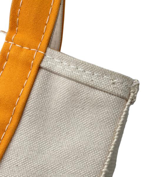 L.L.Bean（エルエルビーン）L.L.Bean (エルエルビーン) トートバッグ ホワイト×オレンジの古着・服飾アイテム