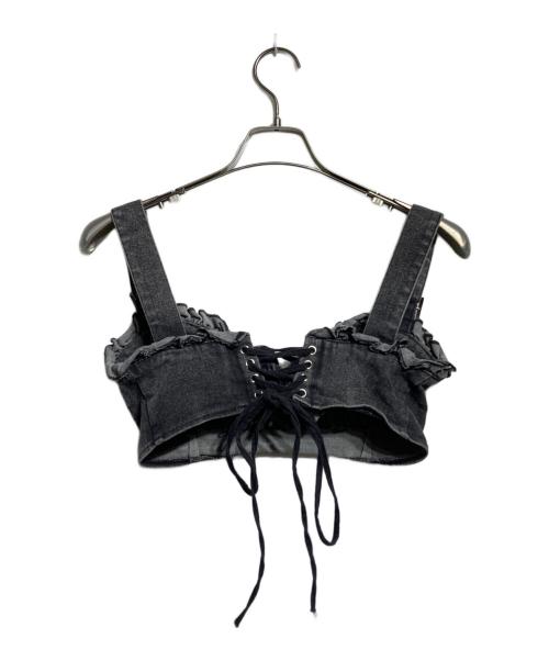 DimMoire（ディムモアール）dimmoire (ディムモアール) デニムビスチェ セットアップ グレー サイズ:Freeの古着・服飾アイテム