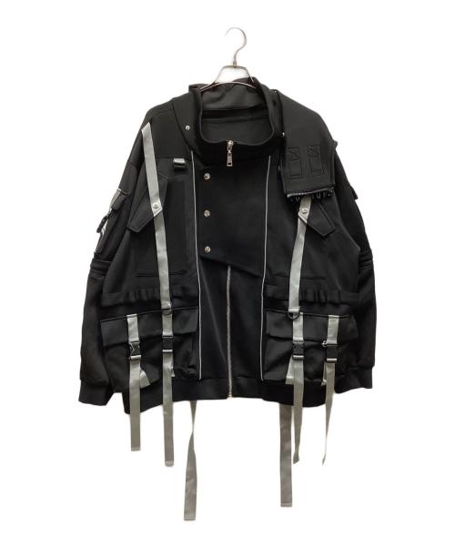 ililil（イルイルイル）ililil (イルイルイル) ジップパーカー ブラック サイズ:FREEの古着・服飾アイテム