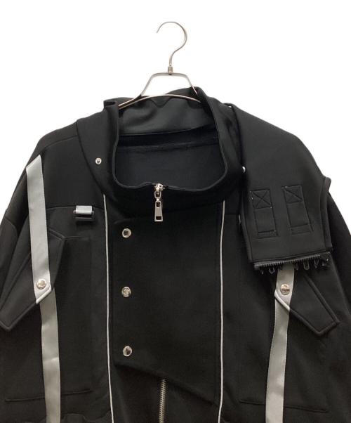 ililil（イルイルイル）ililil (イルイルイル) ジップパーカー ブラック サイズ:FREEの古着・服飾アイテム