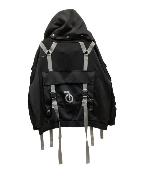 ililil（イルイルイル）ililil (イルイルイル) ジップパーカー ブラック サイズ:FREEの古着・服飾アイテム