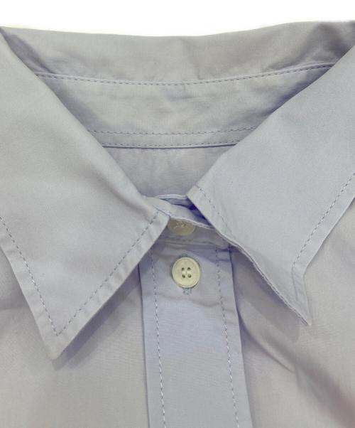 maison kitsune（メゾンキツネ）MAISON KITSUNE (メゾンキツネ) ワッペンシャツ ラベンダー サイズ:Sの古着・服飾アイテム