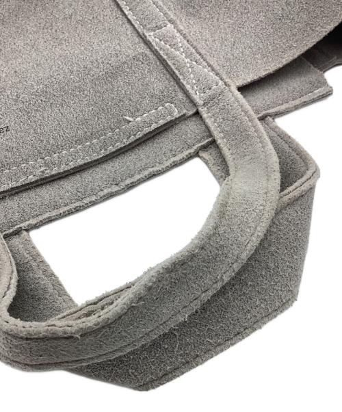 zattu（ザッツ）zattu (ザッツ) マイクロファイバースエード ミニ トートバッグ グレーの古着・服飾アイテム