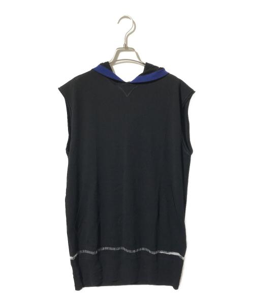 ALEXANDER WANG（アレキサンダー・ワン）ALEXANDER WANG (アレキサンダー・ワン) ノースリーブニットパーカー ブラック サイズ:Sの古着・服飾アイテム