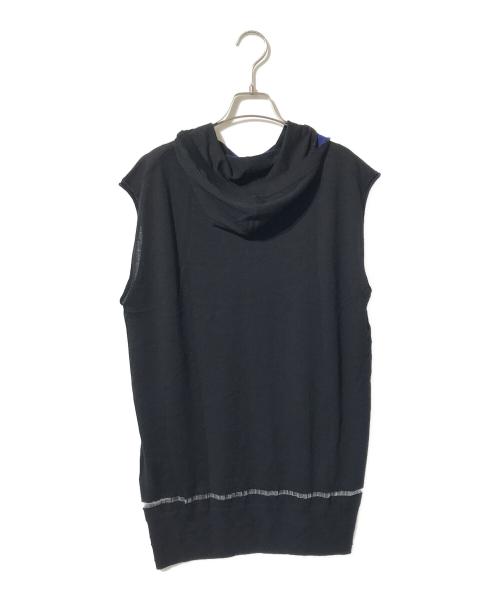 ALEXANDER WANG（アレキサンダー・ワン）ALEXANDER WANG (アレキサンダー・ワン) ノースリーブニットパーカー ブラック サイズ:Sの古着・服飾アイテム