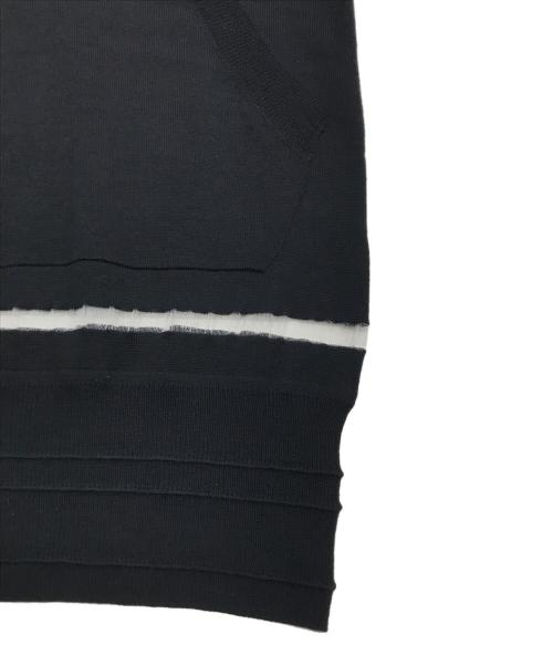 ALEXANDER WANG（アレキサンダー・ワン）ALEXANDER WANG (アレキサンダー・ワン) ノースリーブニットパーカー ブラック サイズ:Sの古着・服飾アイテム