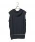 ALEXANDER WANG (アレキサンダー・ワン) ノースリーブニットパーカー ブラック サイズ:S：5000円