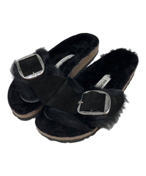 BIRKENSTOCK（ビルケンシュトック）BIRKENSTOCK (ビルケンシュトック) マドリッド ビッグバックル シャーリング ブラック サイズ:23cmの古着・服飾アイテム