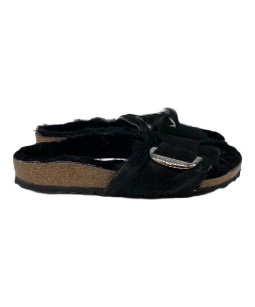 BIRKENSTOCK（ビルケンシュトック）BIRKENSTOCK (ビルケンシュトック) マドリッド ビッグバックル シャーリング ブラック サイズ:23cmの古着・服飾アイテム