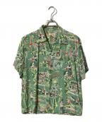Sun Surfサンサーフ）の古着「アロハシャツ/オープンカラーシャツ/半袖シャツ」｜グリーン