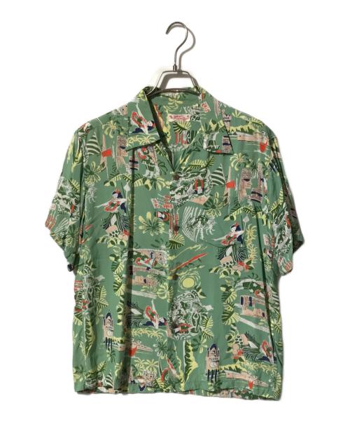 Sun Surf（サンサーフ）Sun Surf (サンサーフ) アロハシャツ/オープンカラーシャツ/半袖シャツ グリーン サイズ:Mの古着・服飾アイテム