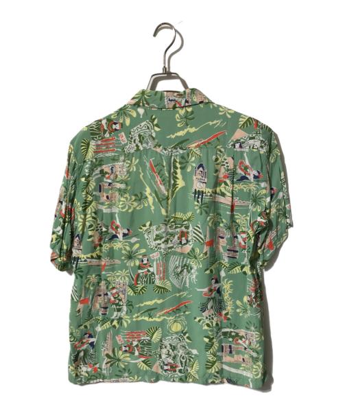 Sun Surf（サンサーフ）Sun Surf (サンサーフ) アロハシャツ/オープンカラーシャツ/半袖シャツ グリーン サイズ:Mの古着・服飾アイテム
