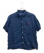 POLO RALPH LAURENポロ・ラルフローレン）の古着「リネンシャツ」｜ネイビー