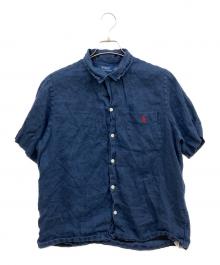 POLO RALPH LAUREN（ポロ・ラルフローレン）の古着「リネンシャツ」｜ネイビー
