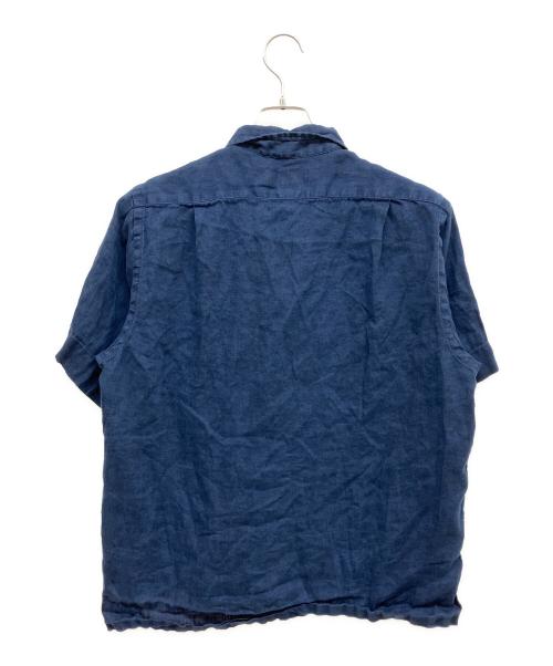 POLO RALPH LAUREN（ポロ・ラルフローレン）POLO RALPH LAUREN (ポロ・ラルフローレン) リネンシャツ ネイビー サイズ:Mの古着・服飾アイテム