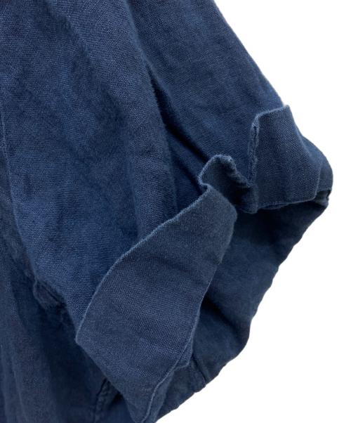 POLO RALPH LAUREN（ポロ・ラルフローレン）POLO RALPH LAUREN (ポロ・ラルフローレン) リネンシャツ ネイビー サイズ:Mの古着・服飾アイテム