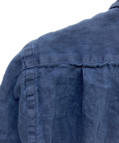 POLO RALPH LAUREN（ポロ・ラルフローレン）POLO RALPH LAUREN (ポロ・ラルフローレン) リネンシャツ ネイビー サイズ:Mの古着・服飾アイテム