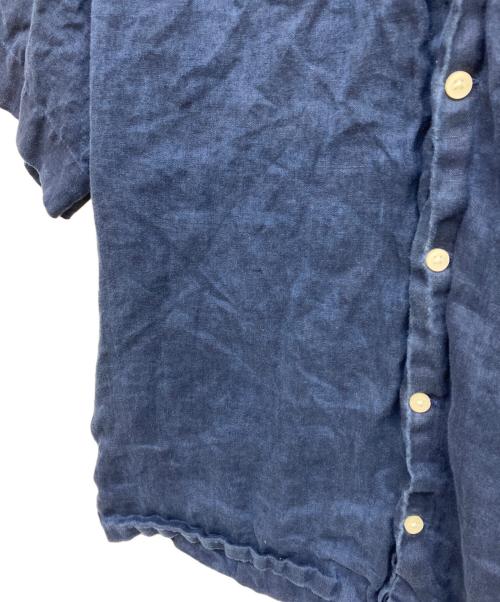 POLO RALPH LAUREN（ポロ・ラルフローレン）POLO RALPH LAUREN (ポロ・ラルフローレン) リネンシャツ ネイビー サイズ:Mの古着・服飾アイテム