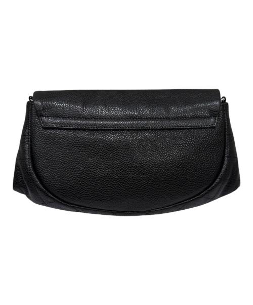 CHANEL（シャネル）CHANEL (シャネル) ココマーク ハーフムーン チェーンウォレット ブラックの古着・服飾アイテム