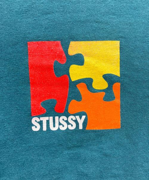 stussy（ステューシー）stussy (ステューシー) PUZZLE TEE グリーン サイズ:SIZE Mの古着・服飾アイテム