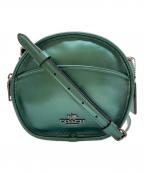 COACHコーチ）の古着「CANTEEN BAG」｜メタリックグリーン