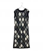 Ameriアメリ）の古着「2WAY WAVE COASTER TIGHT KNIT DRESS」｜ブラック