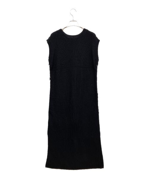 Ameri（アメリ）Ameri (アメリ) 2WAY WAVE COASTER TIGHT KNIT DRESS ブラック サイズ:Mの古着・服飾アイテム