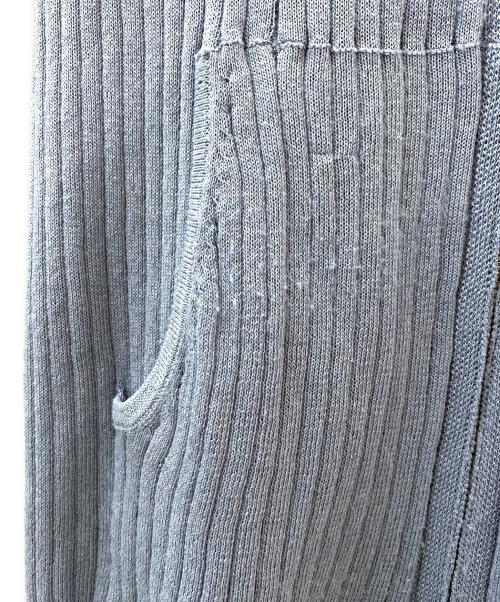 CLANE（クラネ）CLANE (クラネ) SHEER HOODED KNIT CARDIGAN ブルー サイズ:2の古着・服飾アイテム