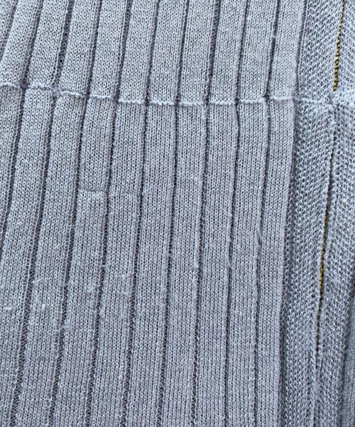 CLANE（クラネ）CLANE (クラネ) SHEER HOODED KNIT CARDIGAN ブルー サイズ:2の古着・服飾アイテム