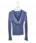 CLANE (クラネ) SHEER HOODED KNIT CARDIGAN ブルー サイズ:2：7000円