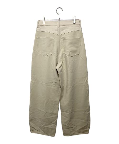 FEMMENT（ファモン）FEMMENT (ファモン) STUDIOUS (ステュディオス) 別注stretch barrel leg pants ベージュ サイズ:2の古着・服飾アイテム