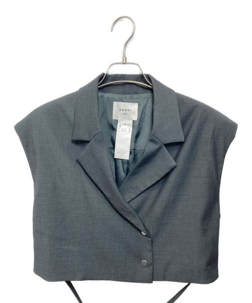 Ameri（アメリ）AMERI (アメリ) MANY WAY SHORT JACKET WITH SKIRT グレー サイズ:Mの古着・服飾アイテム