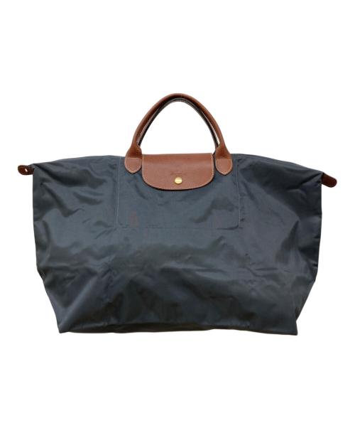 LONGCHAMP（ロンシャン）LONGCHAMP (ロンシャン) ルプリアージュ ボストンバッグ グレーの古着・服飾アイテム