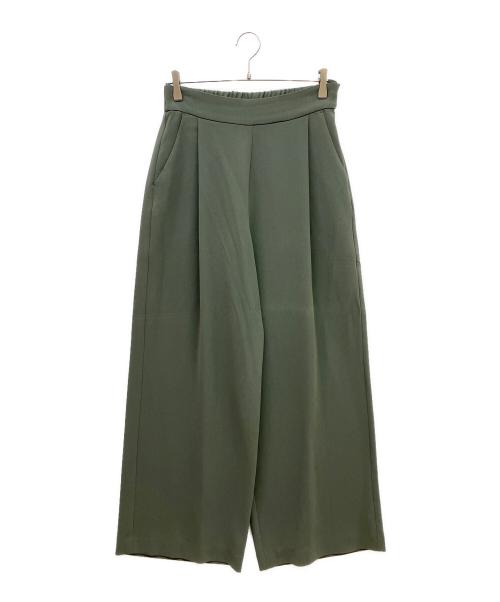 SOEJU（ソージュ）SOEJU (ソージュ) タックワイドパンツ グリーン サイズ:Lの古着・服飾アイテム