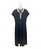 HER LIP TOハーリップトゥ）の古着「Short Sleeve Polo Dress」｜ブラック