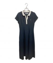 HER LIP TO（ハーリップトゥ）の古着「Short Sleeve Polo Dress」｜ブラック