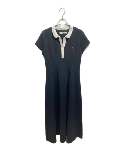 HER LIP TO（ハーリップトゥ）HER LIP TO (ハーリップトゥ) Short Sleeve Polo Dress ブラック サイズ:Mの古着・服飾アイテム