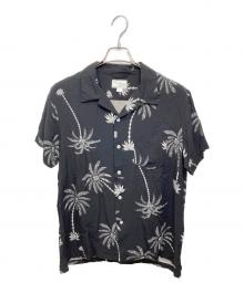 THE CRIMIE（ザ クライミー）の古着「’’PALM TREE’’ OPEN COLLAR ALOHA SHIRT」｜ブラック