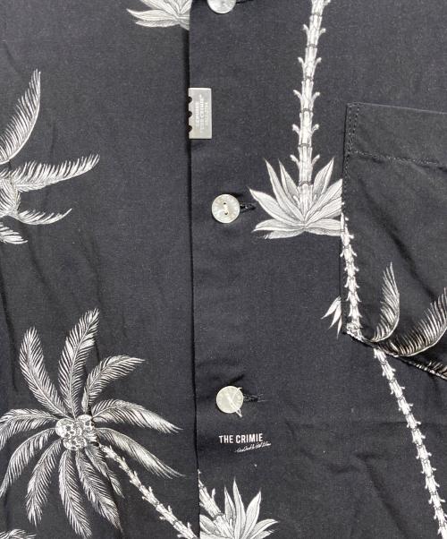 THE CRIMIE（ザ クライミー）THE CRIMIE (ザ クライミー) ’’PALM TREE’’ OPEN COLLAR ALOHA SHIRT ブラック サイズ:Mの古着・服飾アイテム